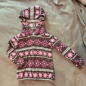 Carter tribal print hooded fleece pullover 2T